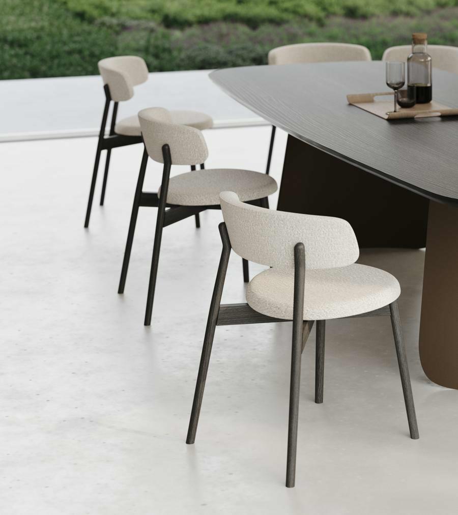 DUNE DINING TABLE - COVER WOOD CHAIR